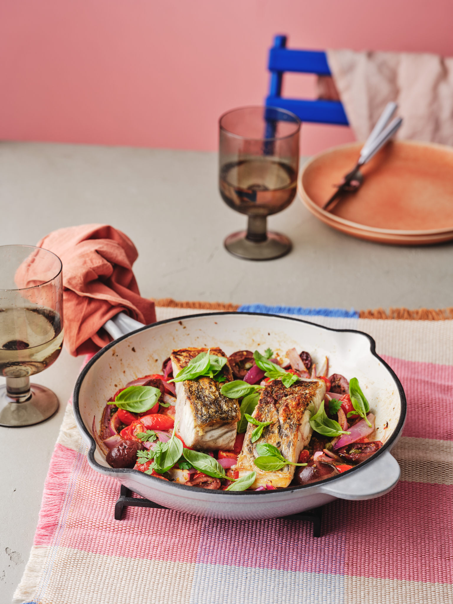 Baked Mediterranean Barramundi